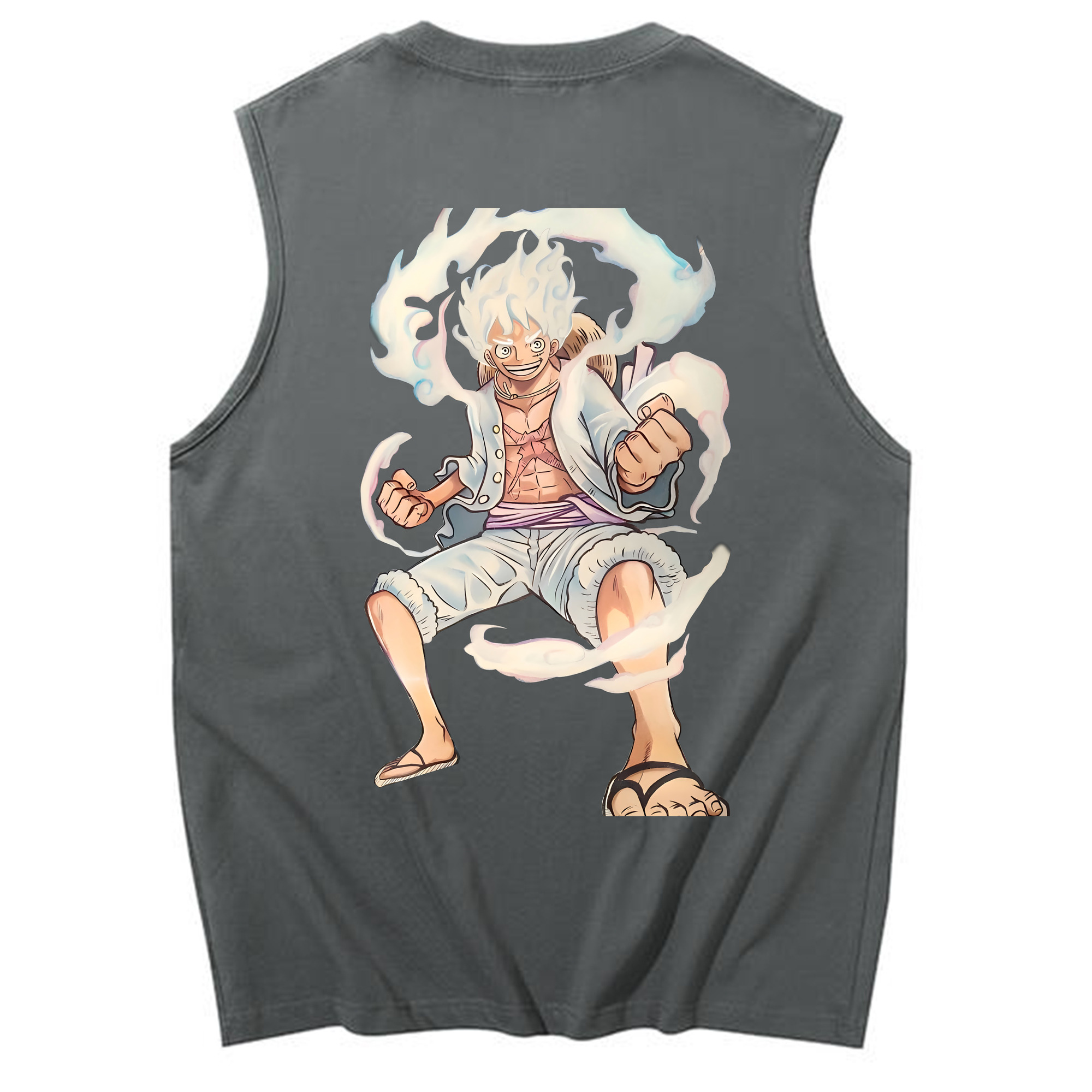 ワンピース モンキー・D・ルフィ ONE PIECE Monkey D. Luffy コットン100％タンクトップ（背面プリント）